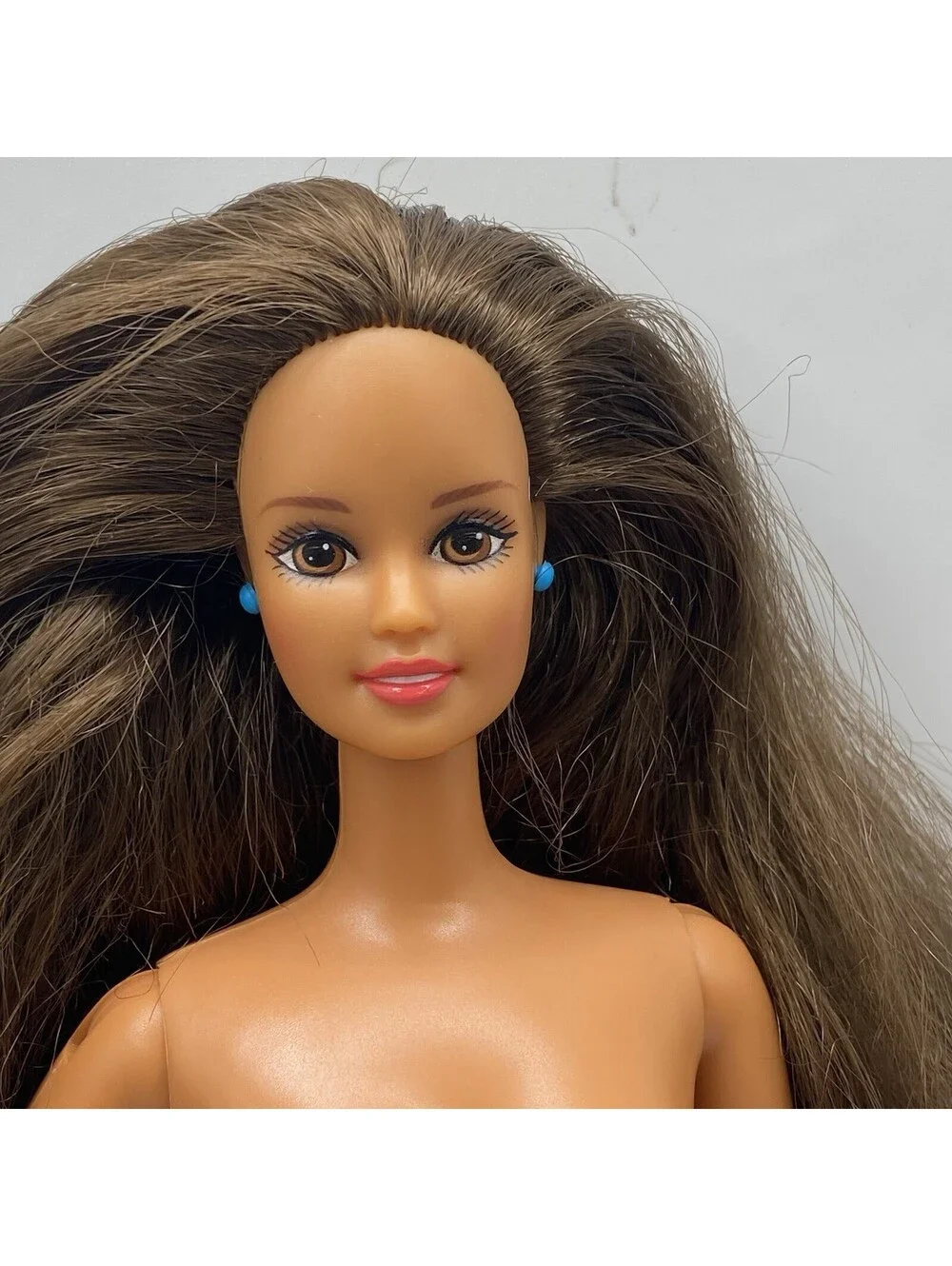 Talking Dentist Barbie Doll 90’s Brunette Teresa Long Hair Superstar Nude B19